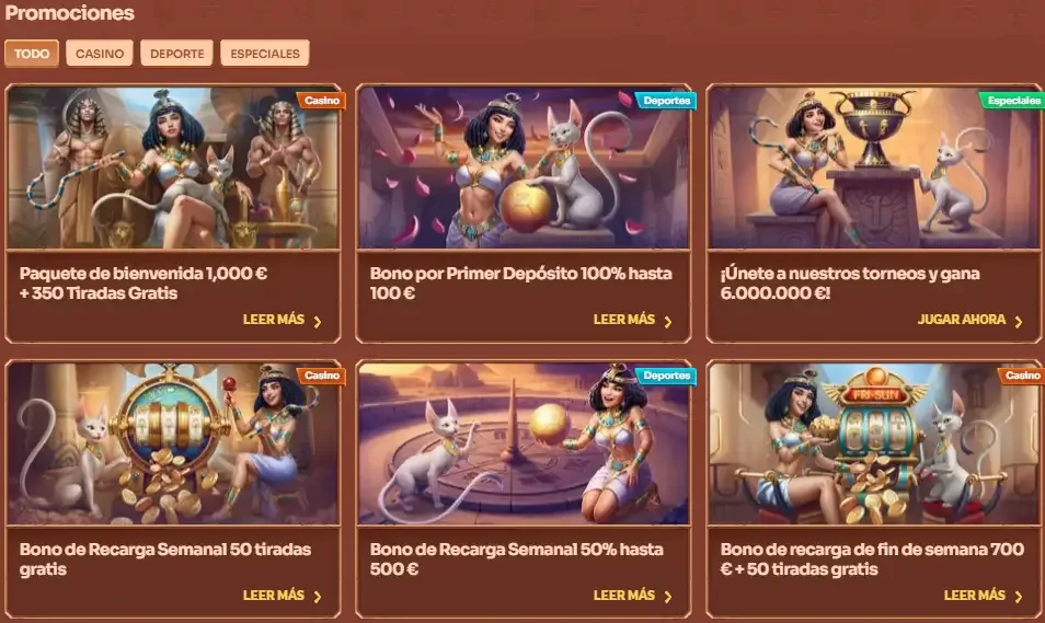 Bonos y Promociones en Cleobetra